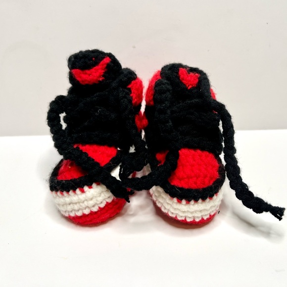 Crochet Retro 1 Baby Booties - Picture 4 of 7